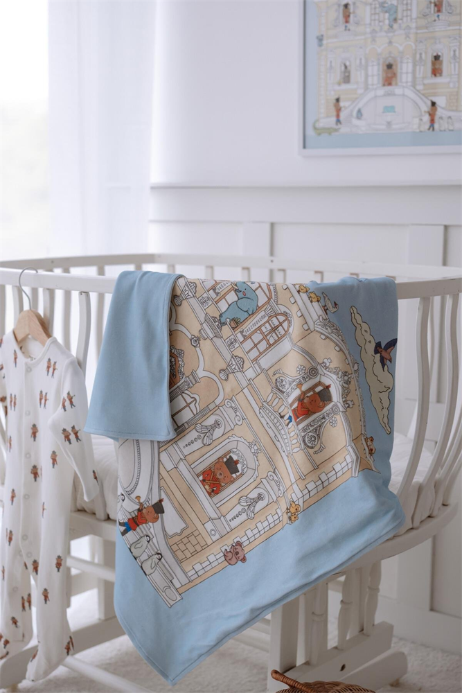 Baby Reversible Square Blanket 